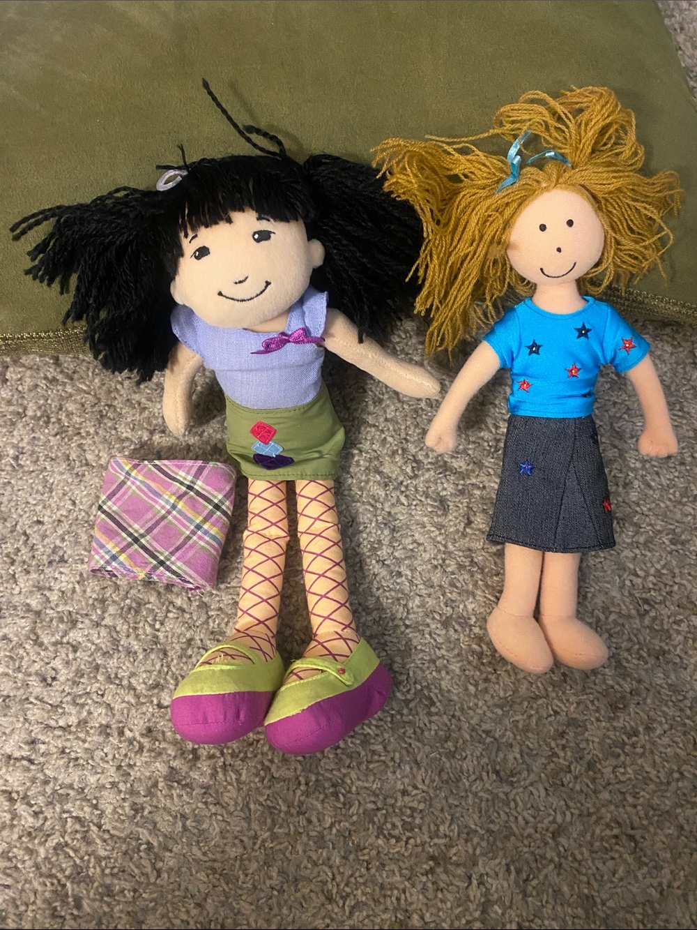 2002 Groovy Girls Tomika plush rag doll by Manhattan Toy and Friend.